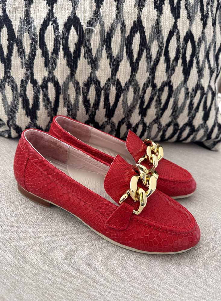 Mocasín Anny Rojo