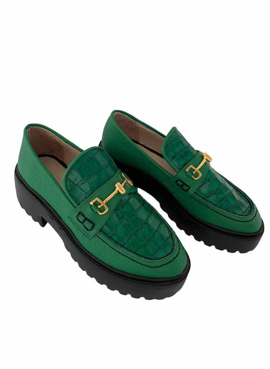 Mocasín Chunky Lagarto Verde