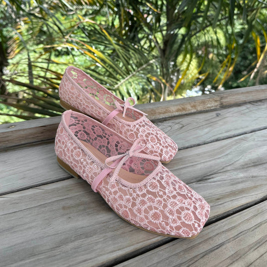 Baleta Zohe Encaje Rosa