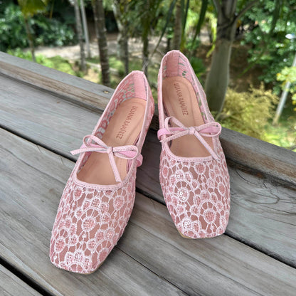 Baleta Zohe Encaje Rosa