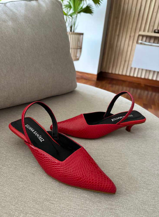 Stiletto Pitón Rojo