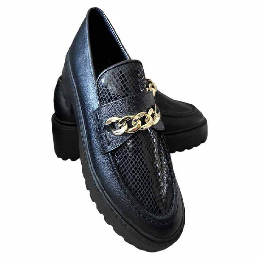 Mocasín Chunky Folia Negro