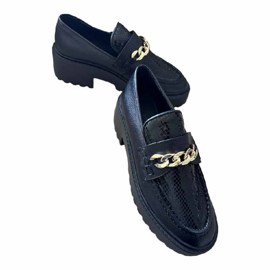 Mocasín Chunky Folia Negro