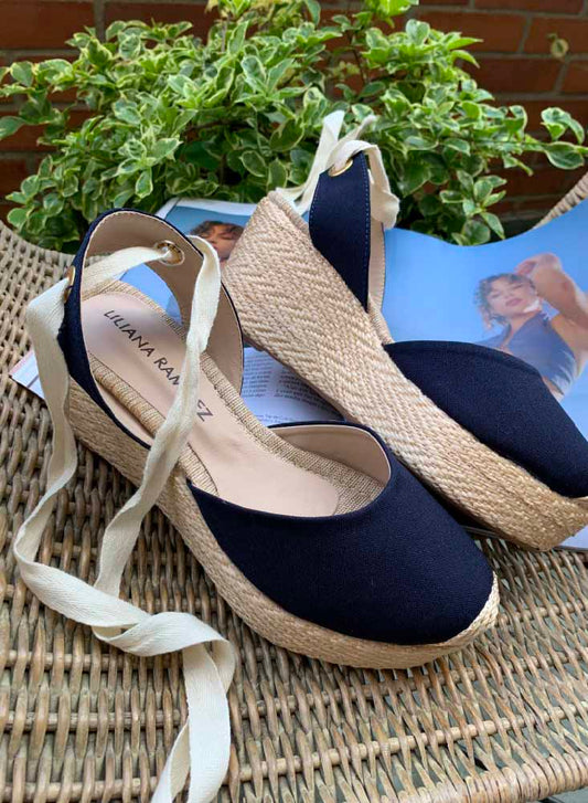 Espadrila Marbella Azul Oscuro