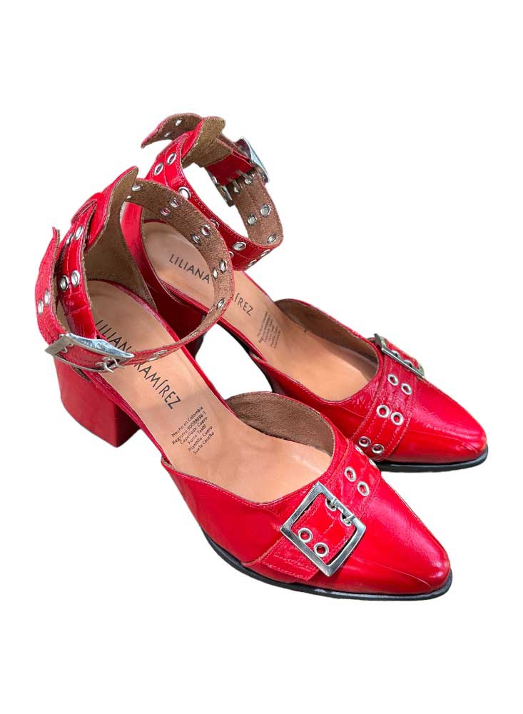 Stiletto Herrajes Rojo